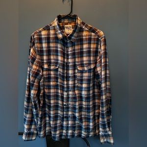 Mens medium, plaid, button down, mossimo supply co